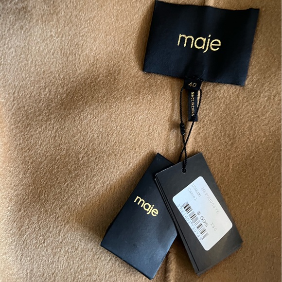Maje Camel Color Light Coat - Picture 8 of 13